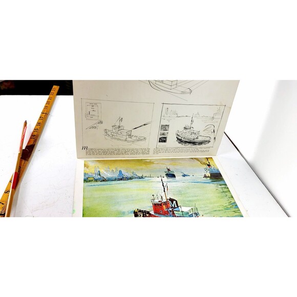 Vintage How To Draw and Paint Seascapes by Walter Foster Art Instruction Book - Picture 2 of 7